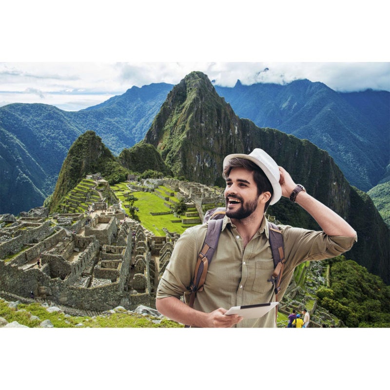 Baocicco 7x5ft Historic Sanctuary of Machu Picchu Backdrop Wedding Ceremony Honeymoon Backdrops Mvery Singleu Mveryu Picchu Machu Piddhu Backdrop Scenic Spots Ancient Buildings Photo Studio Props - Image 3